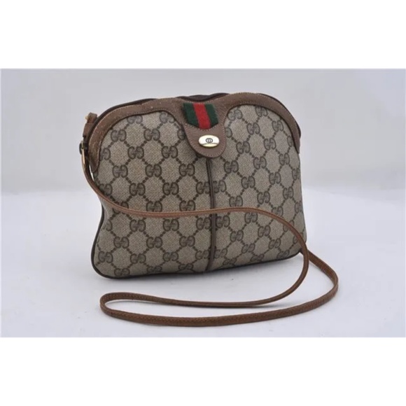 Authentic Vintage GUCCI GG Web Sherry Shoulder Crossbody Bag - Picture 9 of 13